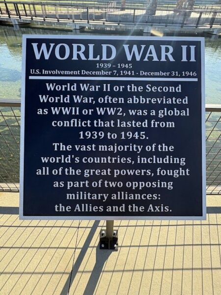 CUMMING WORLD WAR II MEMORIAL PLAQUE