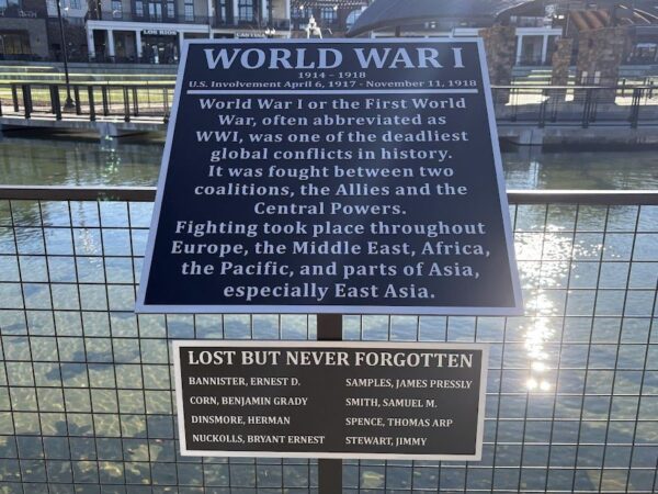 CUMMING WORLD WAR I MEMORIAL PLAQUES