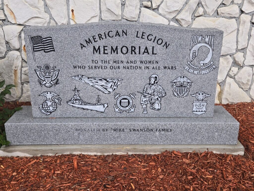 AMERICAN LEGION MEMORIAL ALL WARS MEMORIAL