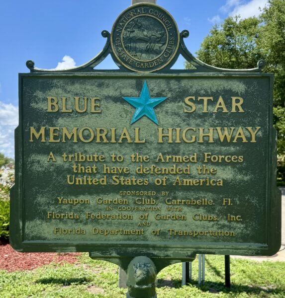 CARRABELLE BLUE STAR MEMORIAL HIGHWAY MARKER