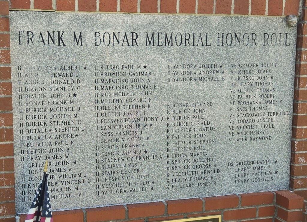ST. VINCENT SHAFT MEMORIAL PLAQUE B