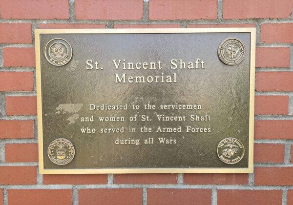 ST. VINCENT SHAFT MEMORIAL PLAQUE A