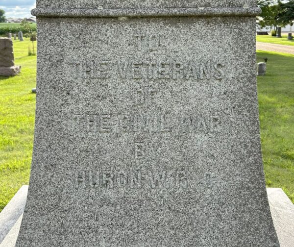 RIVERSIDE CEMETERY CIVIL WAR MEMORIAL STONE