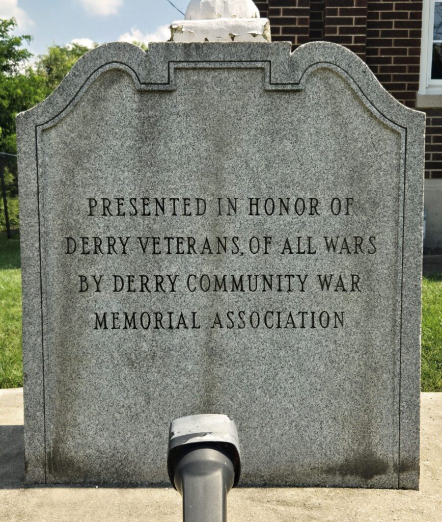 DERRY COMMUNITY WAR VETERANS MEMORIAL