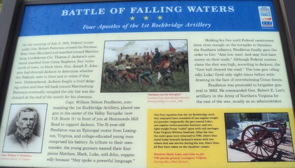 BATTLE OF FALLING WATERS WAR MEMORIAL PANEL