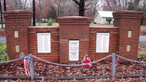 1896 ENGINEER AVIATION BATTALION WAR MEMORIAL FRONT