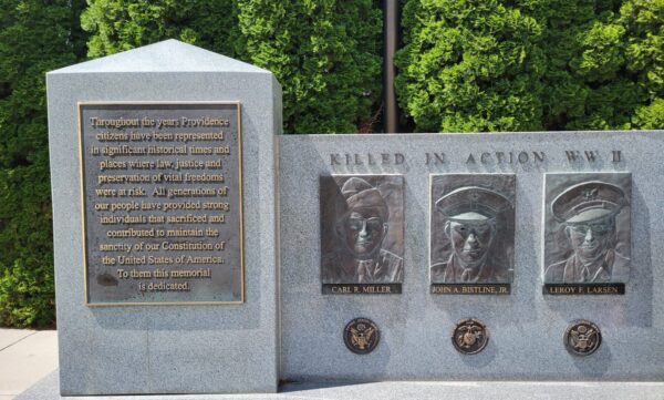 KILLED IN ACTION WW II MEMORIAL CLOSE-UP