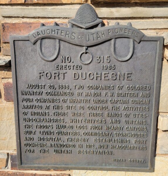 FORT DUCHESNE WAR MEMORIAL PLAQUE