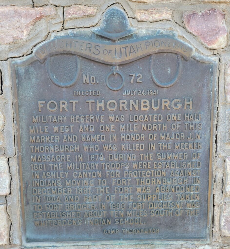 FORT THORNBURGH WAR MEMORIAL PLAQUE