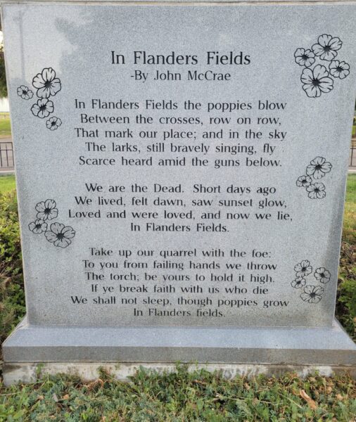 OGDEN WORLD WAR I MEMORIAL STONE