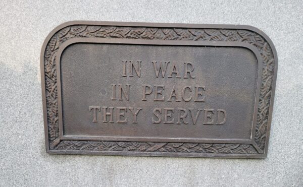 OGDEN WORLD WAR I MEMORIAL PLAQUE