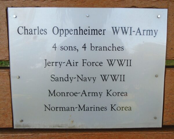 MIDDLETOWN VETERANS MEMORIAL PARK PLAQUE H