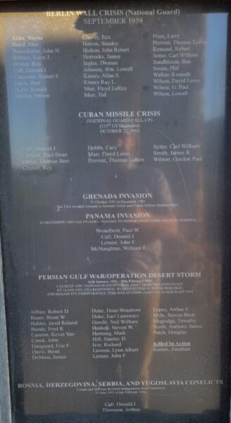 WASATCH COUNTY MEMORIAL HILL VETERANS MONUMENT PLAQUE K