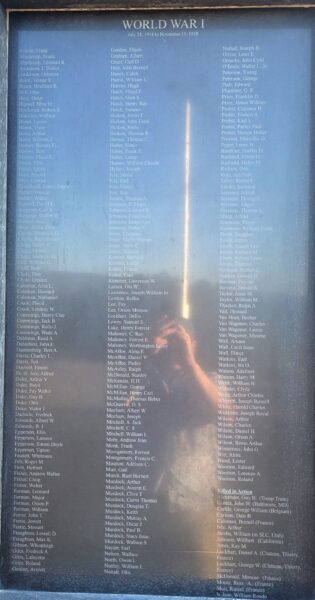 WASATCH COUNTY MEMORIAL HILL VETERANS MONUMENT PLAQUE F
