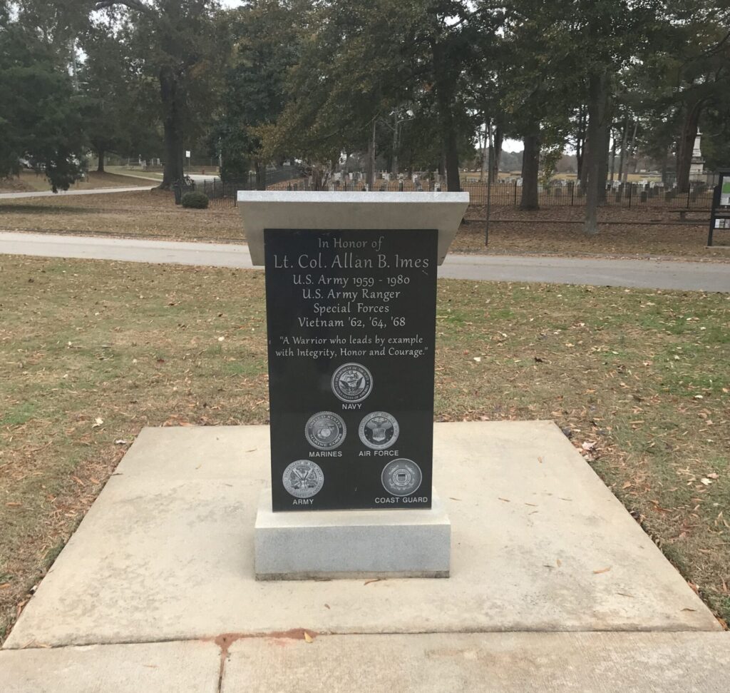 IN HONOR OF LT. COL. ALLAN B. IMES VIETNAM WAR MEMORIAL