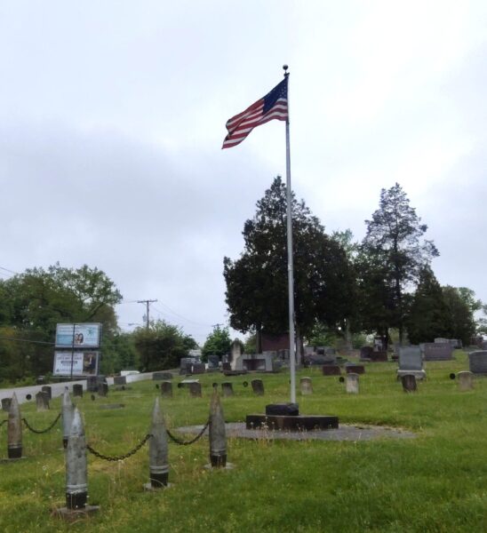 DEDICATED IN GRATITUDE TO THE AMERICAN VETERAN MEMORIAL FLAGPOLE