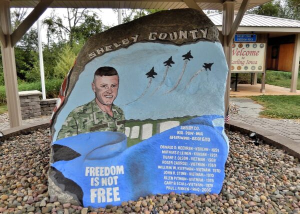 SHELBY COUNTY FREEDOM ROCK VETERANS MEMORIAL SIDE A