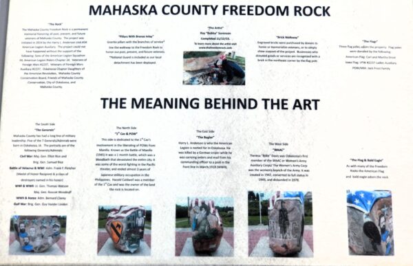 MAHASKA COUNTY FREEDOM ROCK VETERANS MEMORIAL PLAQUE