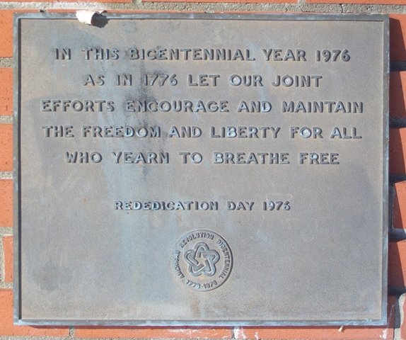 DECATUR COUNTY STATUE OF LIBERTY REPLICA PLAQUE