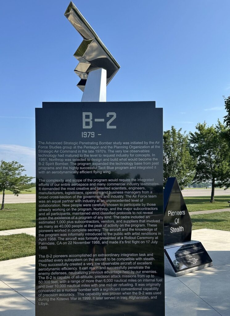 PIONEERS OF STEALTH WAR MEMORIAL STONE J