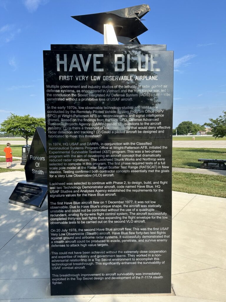 PIONEERS OF STEALTH WAR MEMORIAL STONE D
