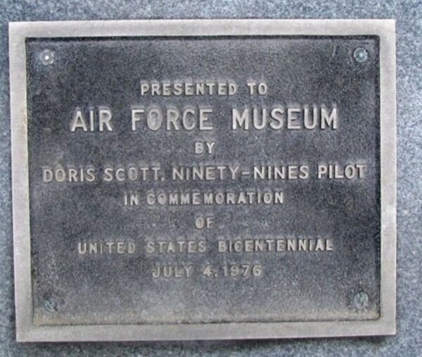 AIR FORCE MUSEUM MEMORIAL PLAQUE