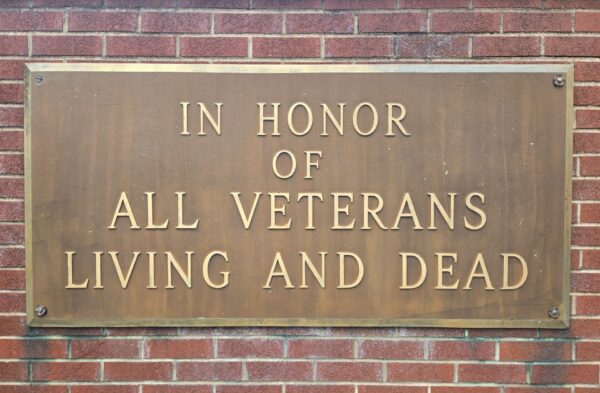VFW POST 1821 ALL VETERANS MEMORIAL PLAQUE