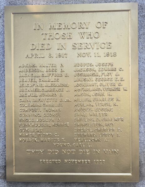 NEW BRIGHTON WORLD WAR MEMORIAL PLAQUE