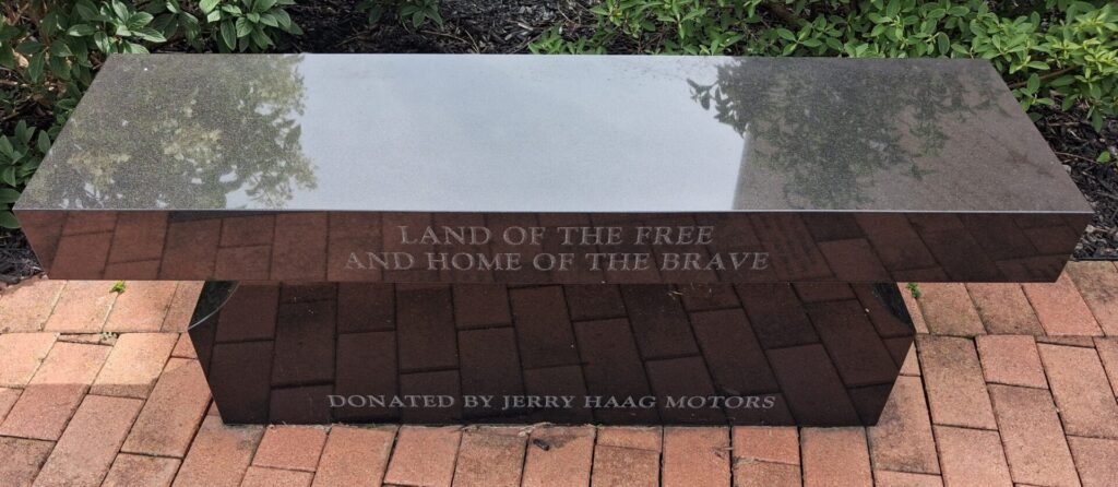 LEESBURG VETERANS MEMORIAL BENCH D