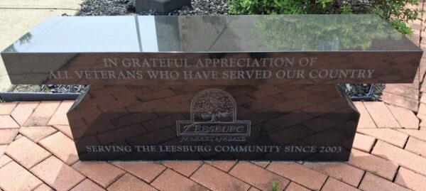 LEESBURG VETERANS MEMORIAL BENCH C