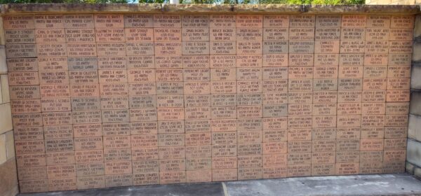 AMERICAN LEGION POST 254 WALL OF HONOR MEMORIAL BRICKS SECTION C