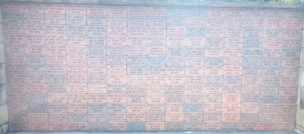 AMERICAN LEGION POST 254 WALL OF HONOR MEMORIAL BRICKS SECTION B