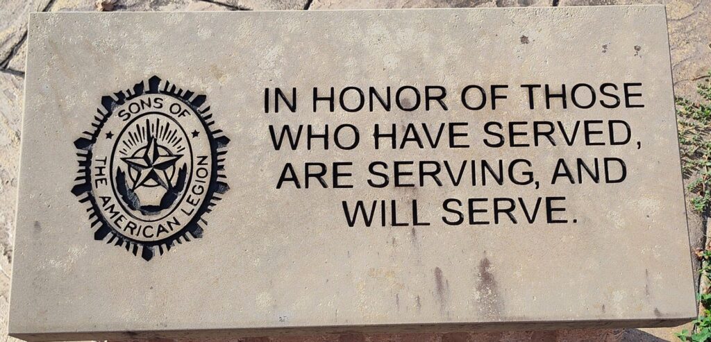 AMERICAN LEGION POST 254 WALL OF HONOR MEMORIAL STONE B