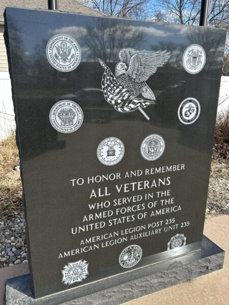 MARION VETERANS MEMORIAL STONE A