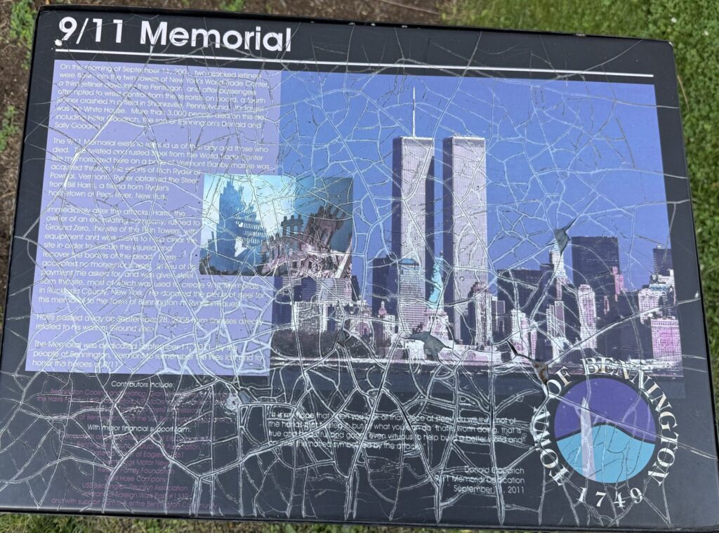 BENNINGTON 9/11 MEMORIAL PANEL
