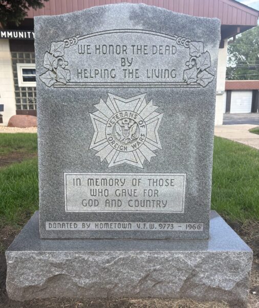 V.F.W. POST 9773 VETERAQNS MEMORIAL