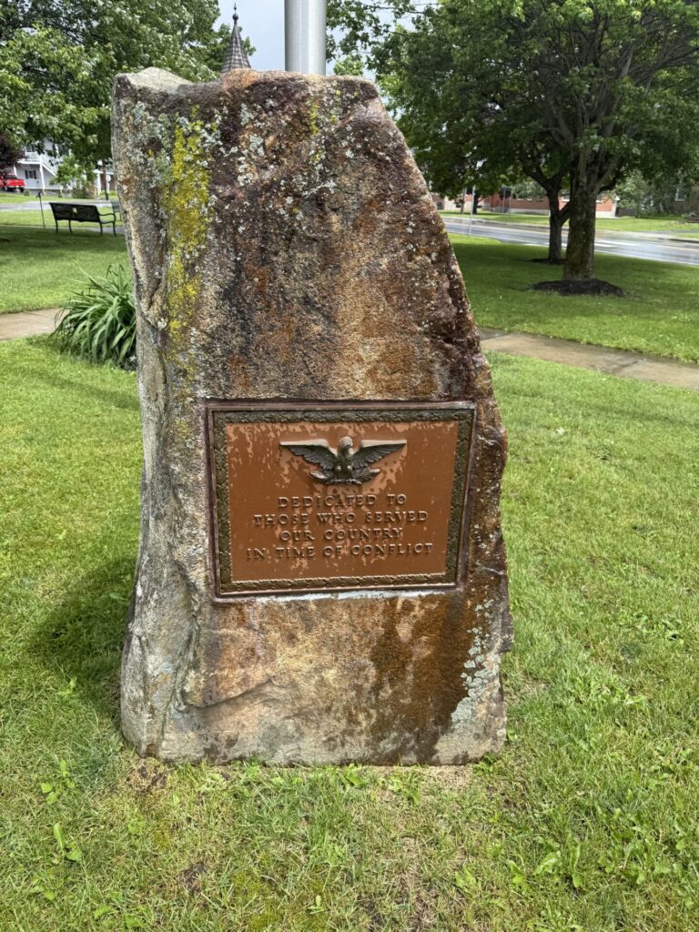 DEDICATED TO THOSE WHO SERVED OUR COUNTRY IN TIME OF CONFLICT MEMORIAL