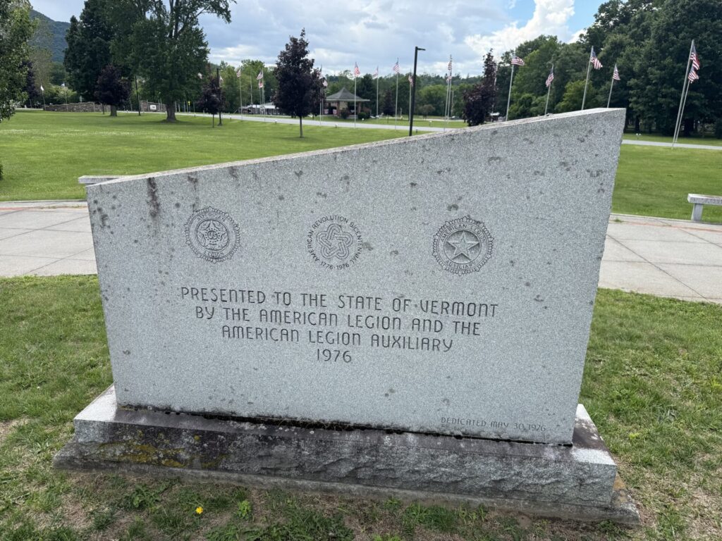 MEDAL OF HONOR STATE OF VERMONT RECIPIENTS WAR MEMORIAL BACK