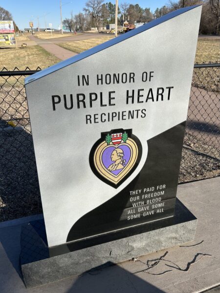 PARKER PURPLE HEART WAR MEMORIAL