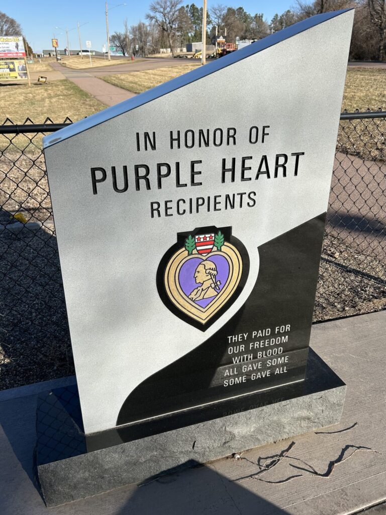 PARKER PURPLE HEART WAR MEMORIAL