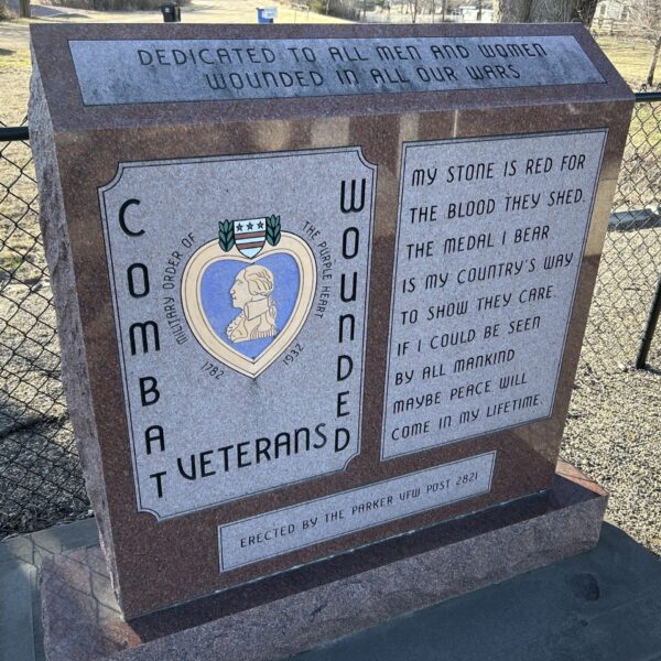PARKER COMBAT WOUNDED VETERANS WAR MEMORIAL