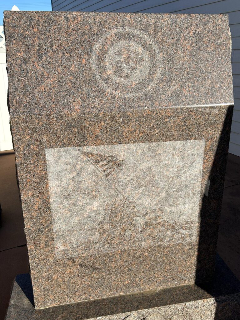 CHANCELLOR BERTUS JURGENS AMERICAN LEGION POST #283 WAR MEMORIAL STONE E