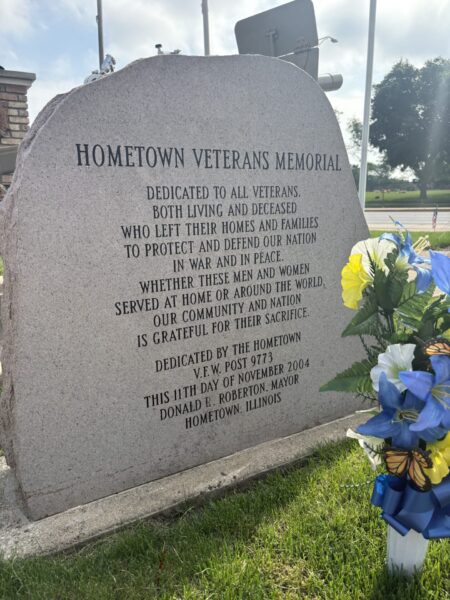 HOMETOWN VETERANS MEMORIAL STONE
