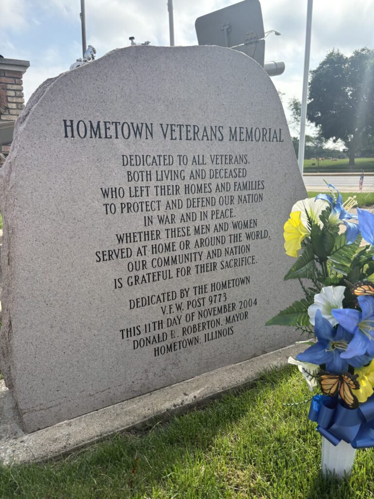 HOMETOWN VETERANS MEMORIAL STONE