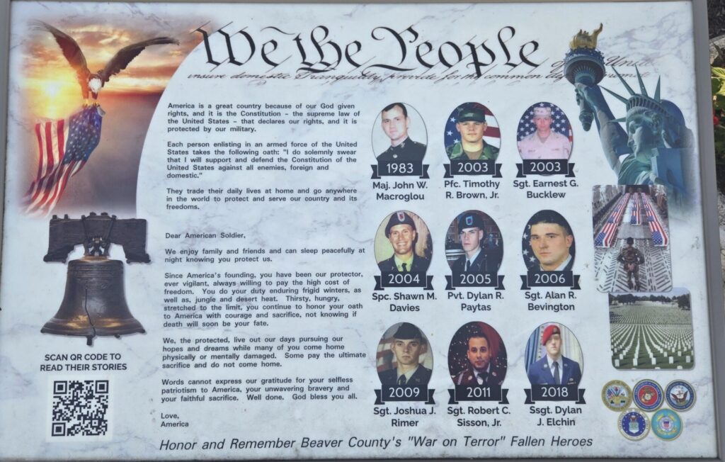 WE THE PEOPLE WAR MEMORIAL PANEL