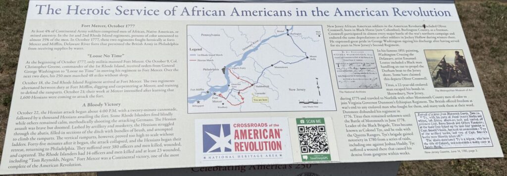 THE HEROIC SERVICE OF AFRICAN AMERICANS IN THE AMERICAN REVOLUTION MEMORIAL PANEL