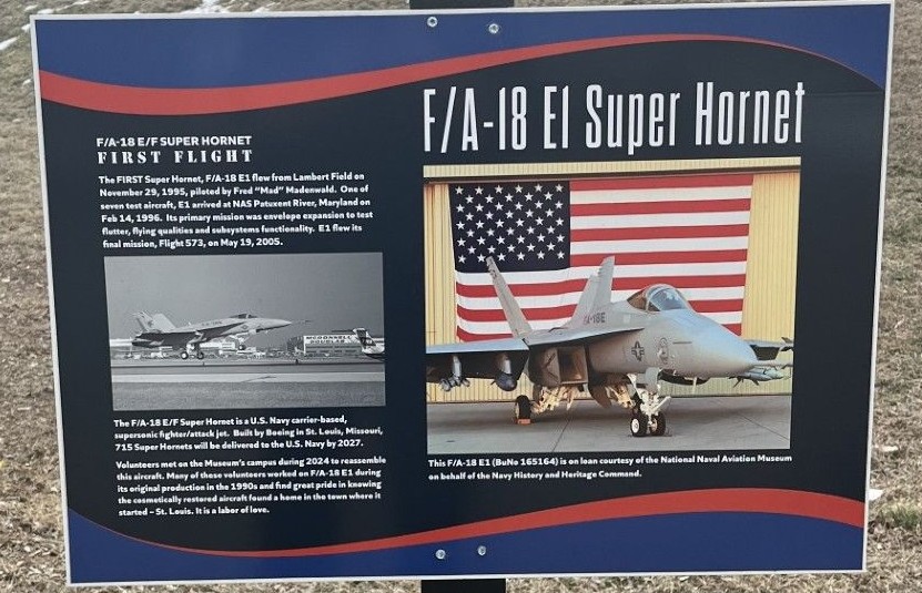 F/A-18 EL SUPER HORNET AIRCRAFT MEMORIAL PLAQUE