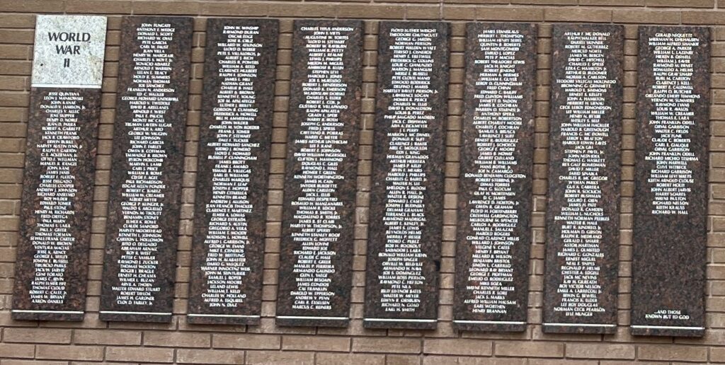 RIVERSIDE MILITARY WALL OF HONOR WAR MEMORIAL HONOR ROLL PLAQUES B