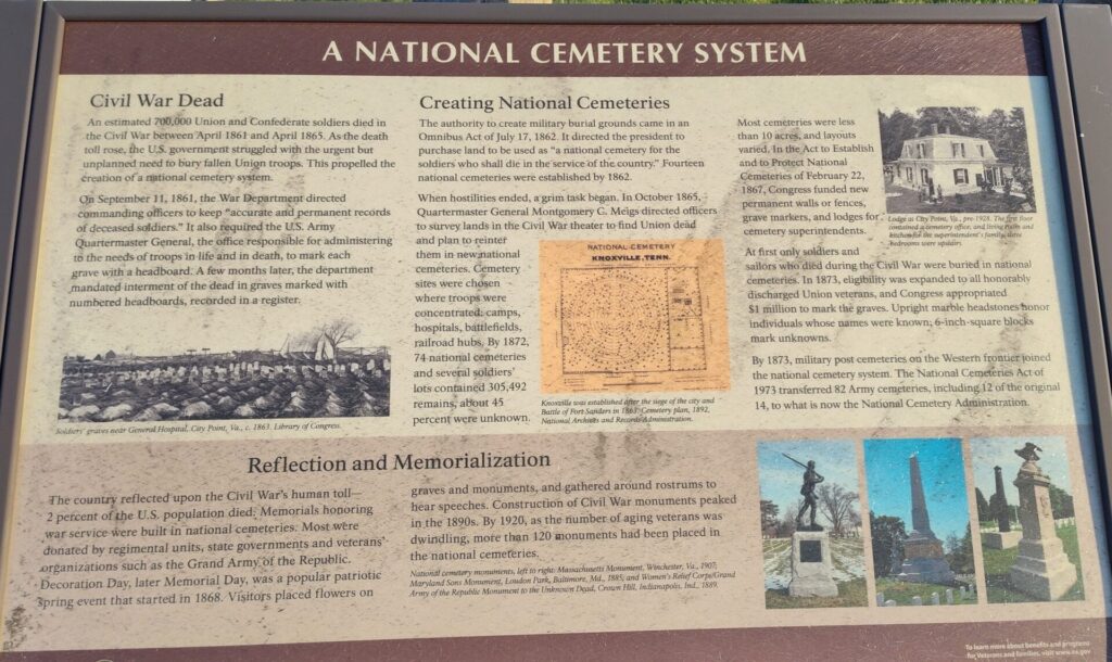 A NATIONAL CEMETERY SYSTEM WAR MEMORIAL PANEL DAYTON