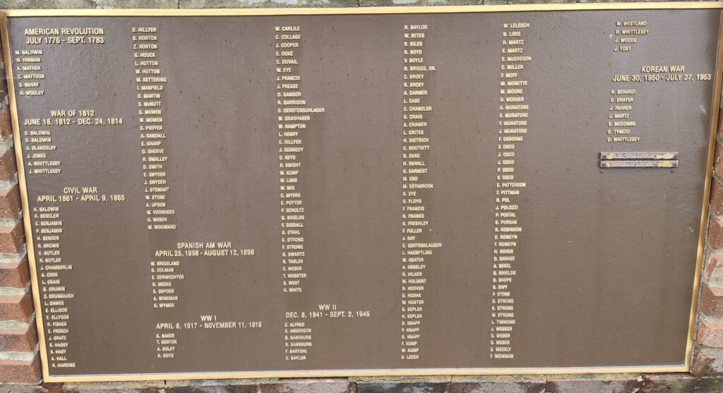 ATWATER CENTER VETERANS & FIREFIGHTERS MEMORIAL PLAQUE B